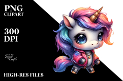 Cute Unicorn Playing PNG Product Image 2