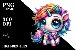 Cute Unicorn Playing PNG Product Image 2
