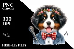 Bernese Mountain Dog Big Eyes | Wrestling Product Image 1