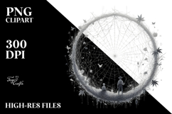 Simple Digital Painting with Cobweb PNG Product Image 2