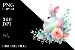 Simple Watercolor Rabbit, PNG Product Image 2