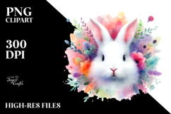 Watercolor Baby Rabbit PNG Product Image 2