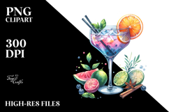 Creative Cocktail from Back PNG Product Image 2