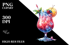 Creative Cocktail from Back PNG Product Image 2