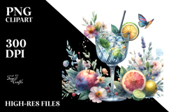 Creative Cocktail from Back PNG Product Image 2