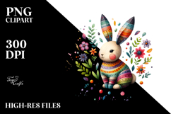 Bunny Made of Wood, Transparent PNG Product Image 2