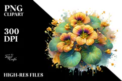 Nasturtium Made of -Like Material, High-Res PNG Product Image 2