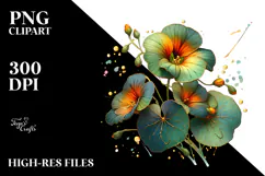 Nasturtium Made of -Like Material, High-Res PNG Product Image 2