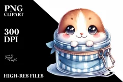 Cute Baby Smiling in a Jar PNG Product Image 3
