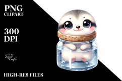 Cute Smiling in Jar | Clipart Product Image 2