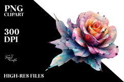 Vibrant Rose with Material PNG Product Image 2
