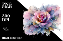 Vibrant Rose with Material PNG Product Image 2
