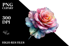 Vibrant Rose with Material PNG Product Image 2