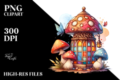Pastel Stained with Mushroom PNG Product Image 2