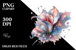 Abstract Shiny Calla Lily Watercolor | Sublimation Clipart Product Image 1