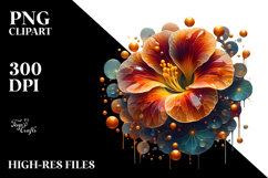 Abstract Nasturtium PNG Product Image 2