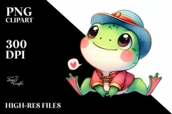 Frog Valentines Love |T-shirt, Mug PNG Product Image 7