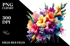 Vibrant Bouquet with Gladiolus Splash | Clipart Product Image 3