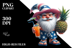 Gnome in Beach Wear with Jackfruit | Clipart Product Image 2
