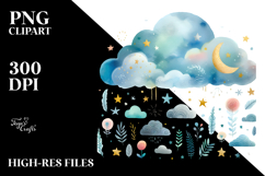 Whimsical Very Simple Cloud PNG Product Image 2