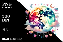 Simple Watercolor Moon, High-Res PNG Product Image 2