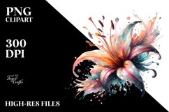 Abstract Shiny Lily | Sublimation Clipart Product Image 3