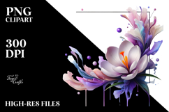 Abstract Glossy Crocus PNG Product Image 2