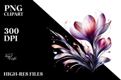 Abstract Glossy Crocus PNG Product Image 2