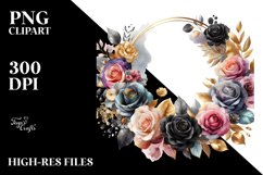 Colorful Abstract Horizontal Frame | Sublimation Clipart Product Image 3