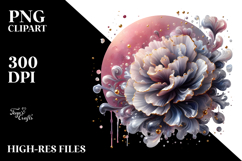 Abstract Glossy Carnation, PNG Product Image 2