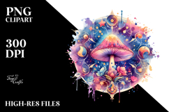 Magical Celestial Mushroom Tarot PNG Product Image 2