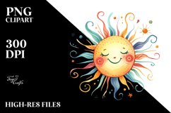 Very Simple Colorful Sun PNG Product Image 2