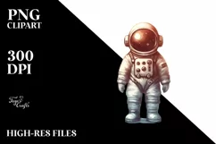 vintage astronaut journey | Sublimation | Clipart Product Image 3