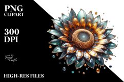 Sunflower Watercolor Splash Clipart Product Image 3