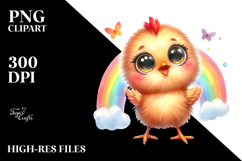 Expressive Baby Chicken | Sublimation | Clipart Product Image 2