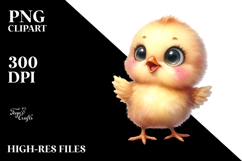 Expressive Baby Chicken | Sublimation | Clipart Product Image 2