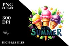 Vibrant Ice Creams, Transparent PNG Product Image 1