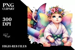 Baby Fairy with Dojo Background PNG Product Image 3