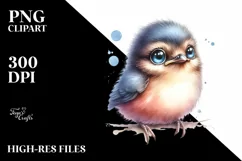 Cute Baby Bird with Party Hat, Transparent PNG Product Image 3