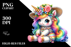 Colorful Unicorn, Transparent PNG Product Image 2