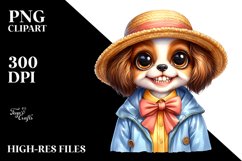 Baby Brittany Raincoat Clipart Product Image 3