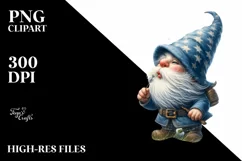 Gnome Blowing Dandelion Clipart |T-shirt, Mug, Tumbler Product Image 1