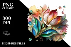 Watercolor Luxury Flower Splash Clipart Product Image 3