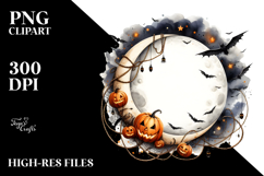 Spooky Moon Jack-o&#039;-lanterns PNG Product Image 2