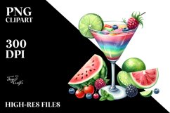 Watercolor Daiquiri Clipart Product Image 3