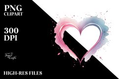 Watercolor Heart PNG Product Image 2