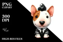 Cute Baby Bull Terrier for Halloween, Transparent PNG Product Image 2