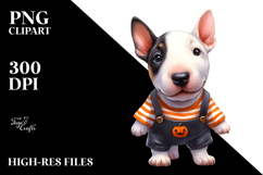 Cute Baby Bull Terrier for Halloween, Transparent PNG Product Image 2