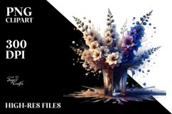 Abstract Artistic Delphinium Clipart Product Image 3