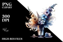 Abstract Artistic Delphinium Clipart Product Image 1